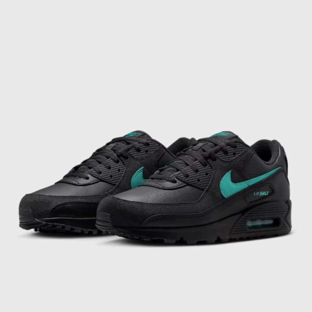 Nike Air Max 90 Dark Smoke Grey/Black Men's Trainers in Various Sizes